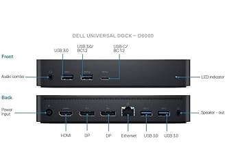 Amazon.com: DELL DELLD6000 Universal Docking Station - Black